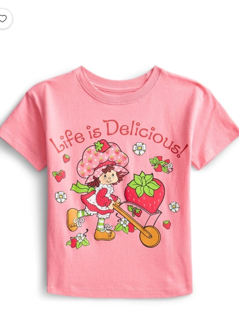 Strawberry Shortcake Toddler Girls Graphic Crewneck Tee Shirt 5T NWT